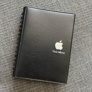 RARE vintage Apple Mac black spiral journal notebook, think different - NEW